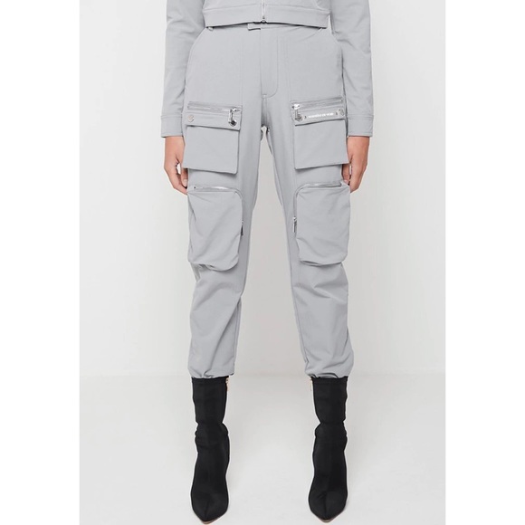 Maniere De Voir Pants - NWOT - Maniere De Voir Grey Technical Cargo Pants